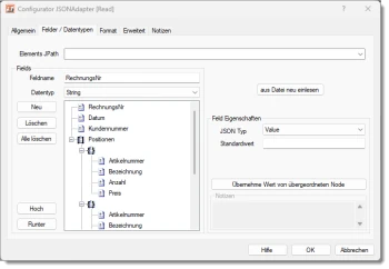 JSON zu CSV konvertieren mit einer komplexen Struktur