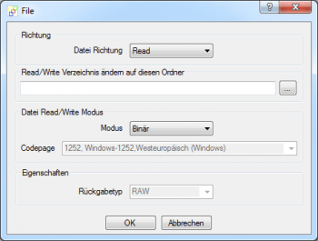 Heater File, Datei Import